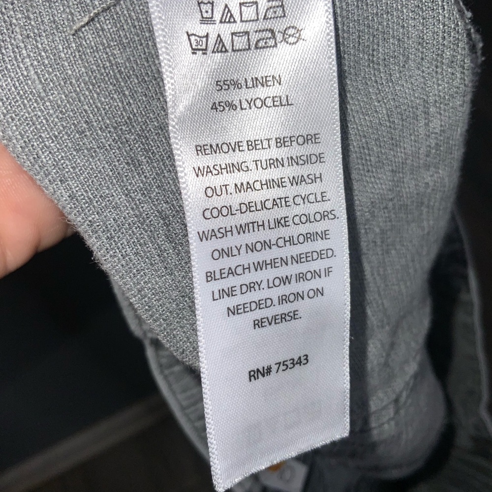 C&C California Gray Women’s Linen Blend Joggers Casual Pants Large - Picture 9 of 10
